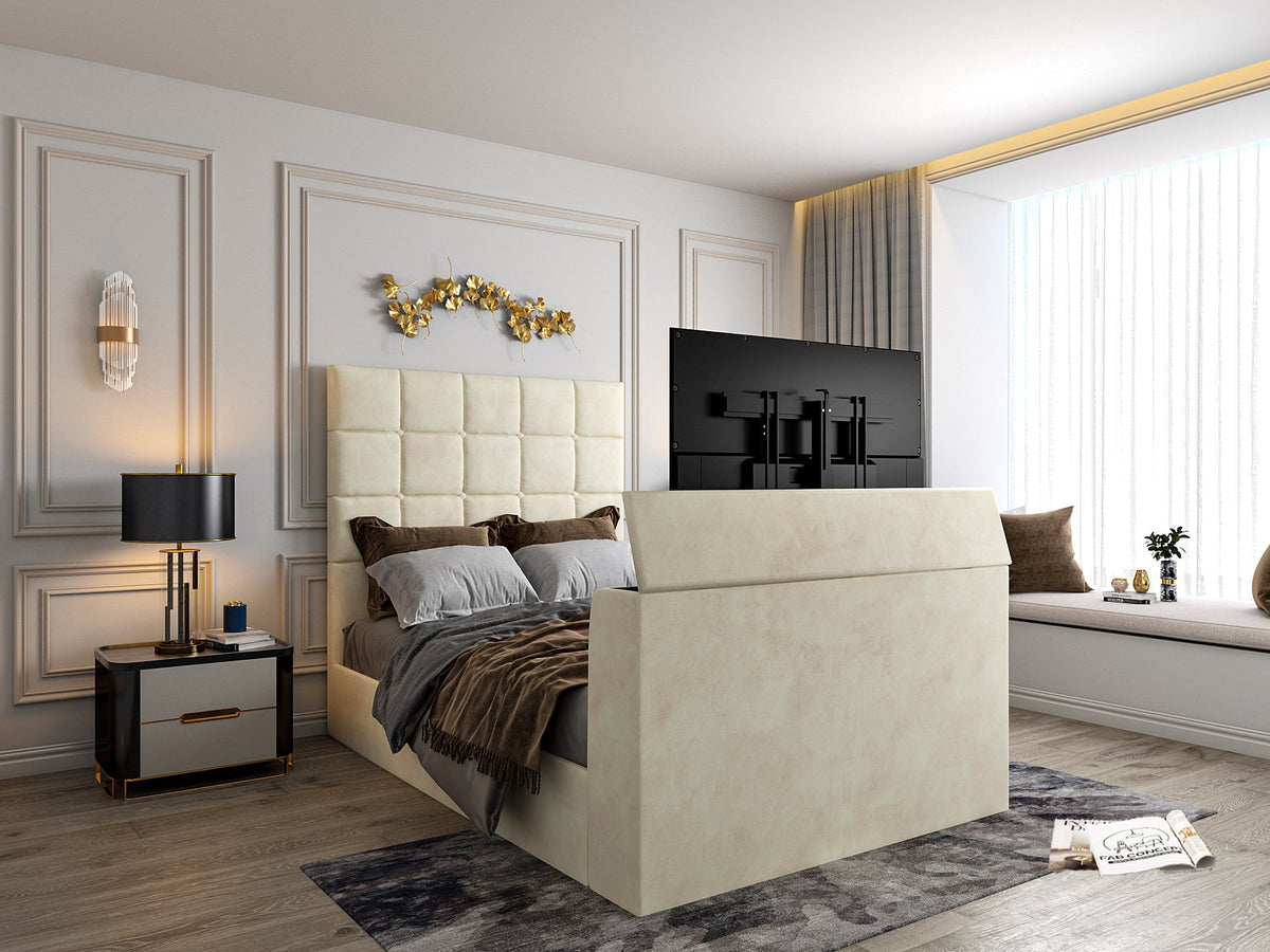Daniel Upholstered Tv Bed Frame
