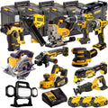 18V Cordless 12-Piece Power Tool Kit with 3 x 5.0Ah Batteries & Charger incl. Framing Nailer & Rotary Hammer Drill
