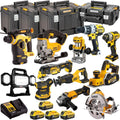 18V Cordless 12-Piece Power Tool Kit with 4 x Batteries & Charger incl. Random Orbital Sander