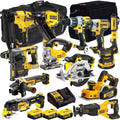18V Cordless 13-Piece Power Tool Kit with 3 x 5.0Ah Batteries & Charger incl. Orbital Sander