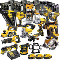 18V Cordless 15-Piece Power Tool Kit with 3 x 5.0Ah Batteries & Charger incl. Grinder