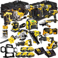 18V Cordless 18-Piece Power Tool Kit with 5 x Batteries & Charger incl. Palm Sander