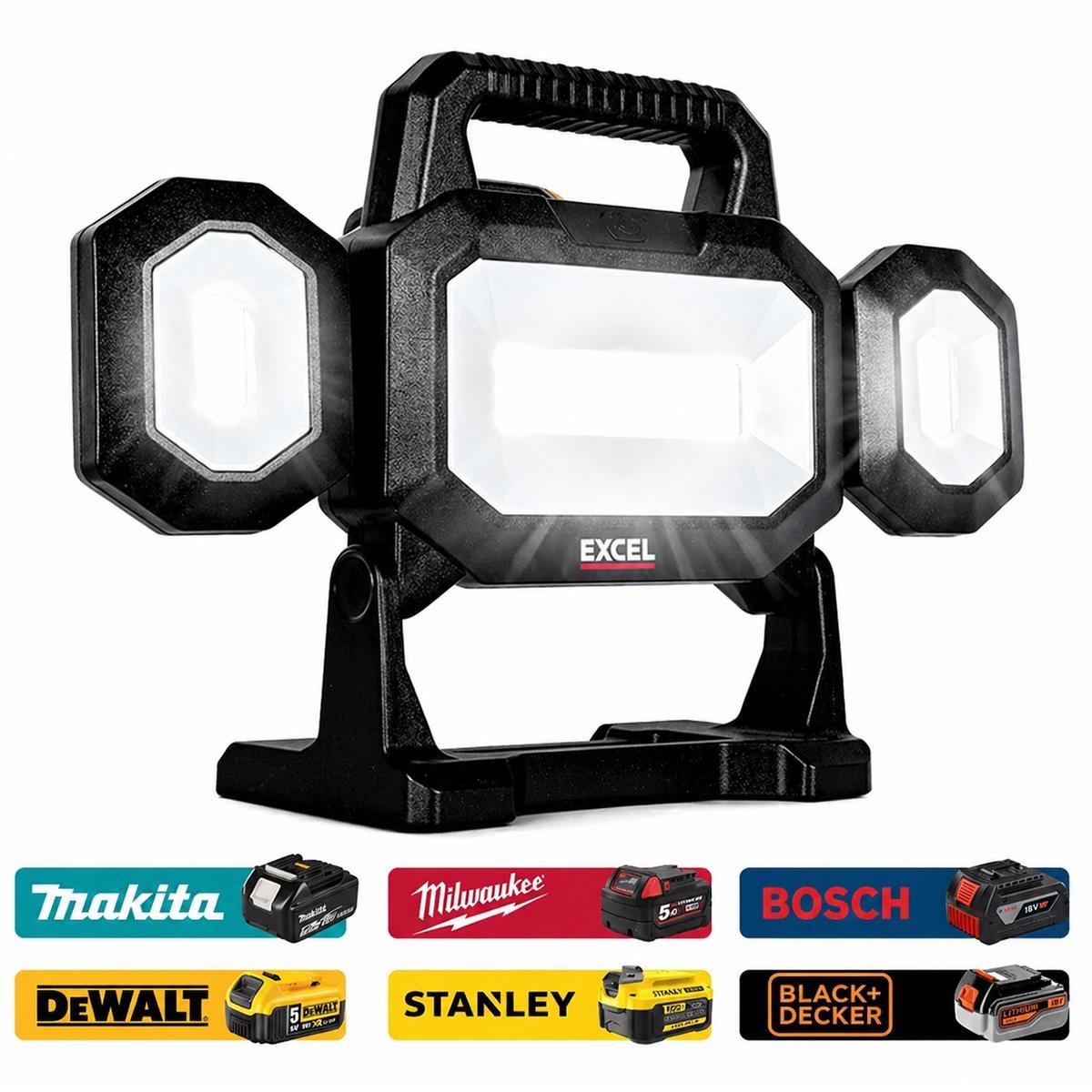 18V Cordless 18-Piece Power Tool Kit with 5 x Batteries & Charger incl. Palm Sander