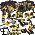 18V Cordless 18-Piece Power Tool Kit with 5 x Batteries & Charger (Set E)