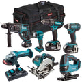 18V Cordless 7-Piece Power Tool Kit with 3 x 5.0Ah Batteries & Charger