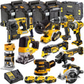 18V Cordless Brushless 11-Piece Power Tool Kit with 3 x 5.0Ah Batteries & Charger