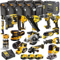 18V Cordless Brushless 14-Piece Power Tool Kit with 3 x 5.0Ah Batteries & Charger