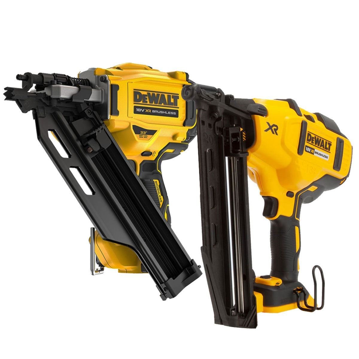 18V Twin Pack Brushless Nailer Body Only