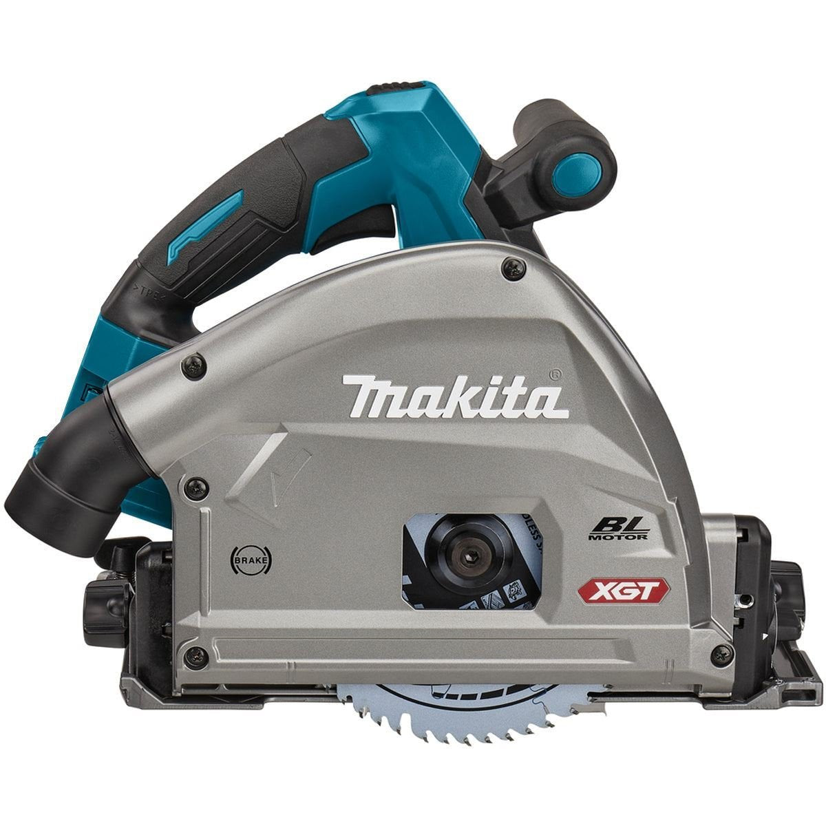 40V Brushless Plunge Saw with 2 x Guide Rail, Connector, Clamp Set & 1 x 4.0Ah Battery Charger (Set A)
