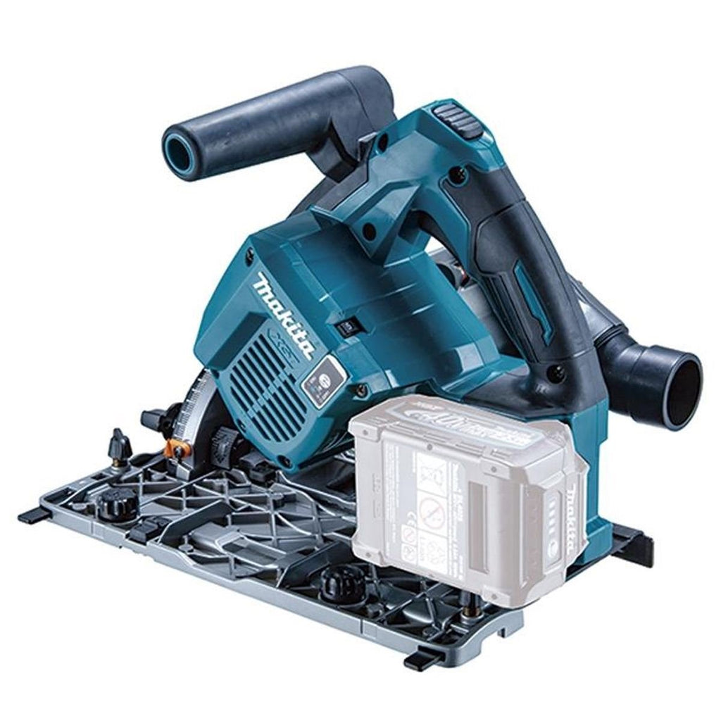 40V Brushless Plunge Saw with 2 x Guide Rail, Connector, Clamp Set & 1 x 4.0Ah Battery Charger (Set A)