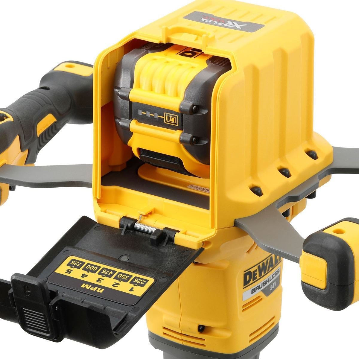 54V Brushless Paddle Mixer with 2 x 9.0Ah Batteries Charger & Heavy-Duty Kit Bag