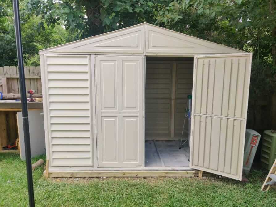 Duramax 10.5 x 5 ft Woodbridge Shed with Foundation 00283