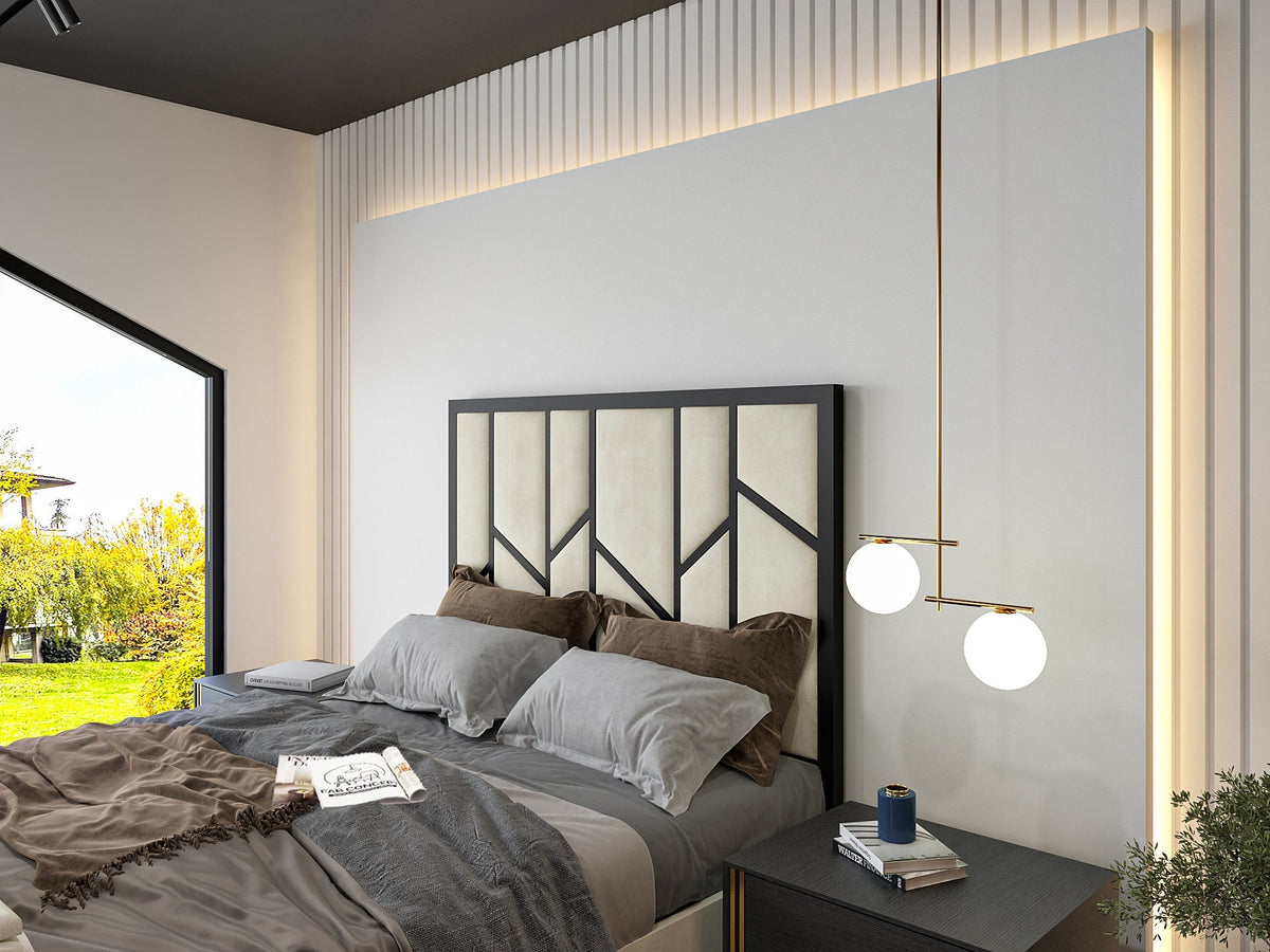 Amaryn Luxe Metal Tv Bed Frame