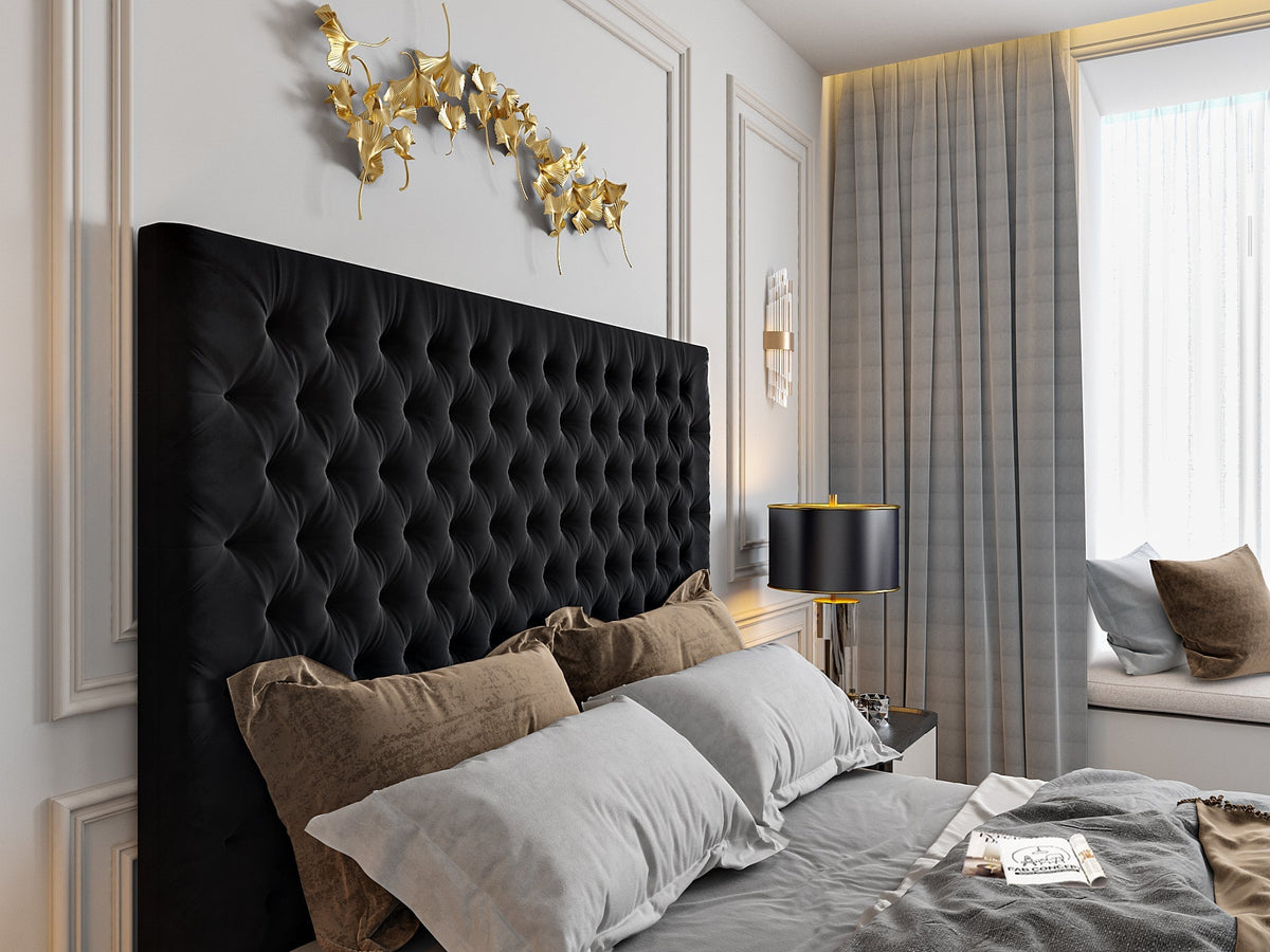 Colina Upholstered Soft Velvet Tv Bed Frame
