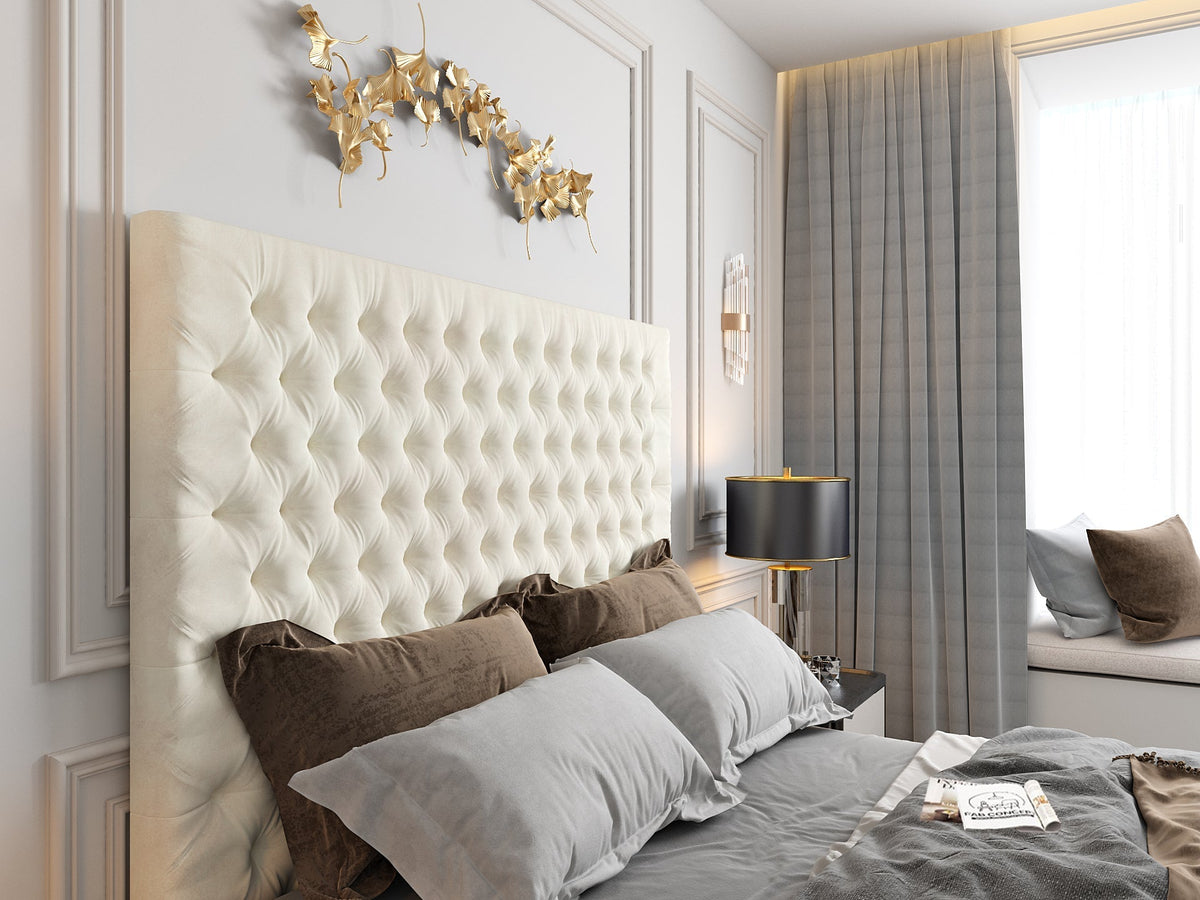 Colina Upholstered Soft Velvet Tv Bed Frame