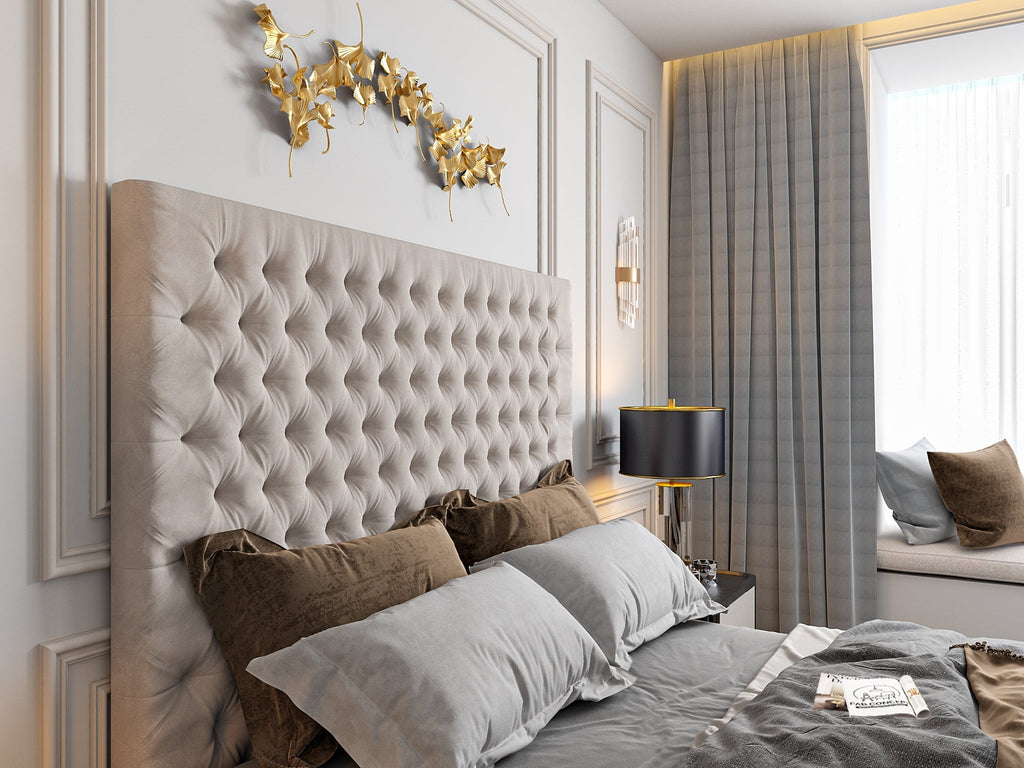 Colina Upholstered Soft Velvet Tv Bed Frame