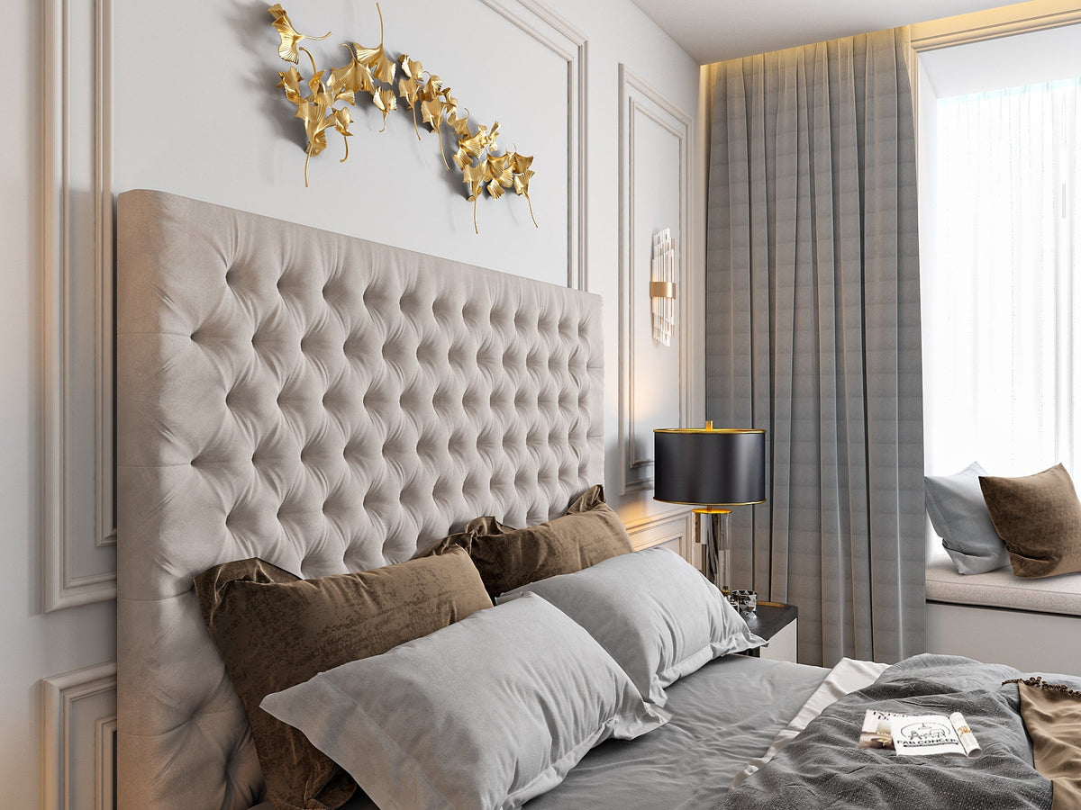 Colina Upholstered Soft Velvet Tv Bed Frame