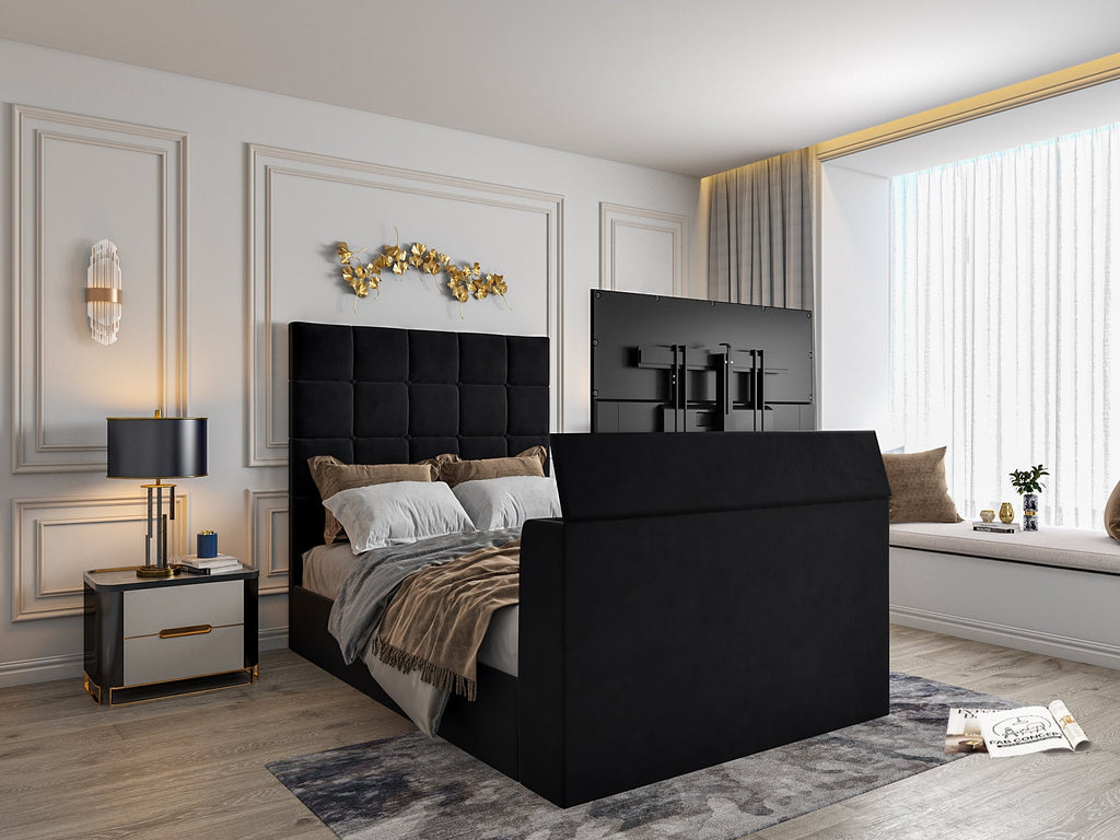 Daniel Upholstered Tv Bed Frame
