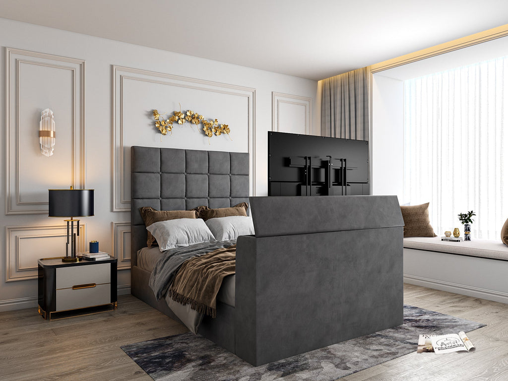 Daniel Upholstered Tv Bed Frame