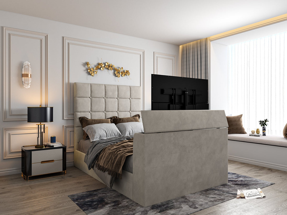Daniel Upholstered Tv Bed Frame