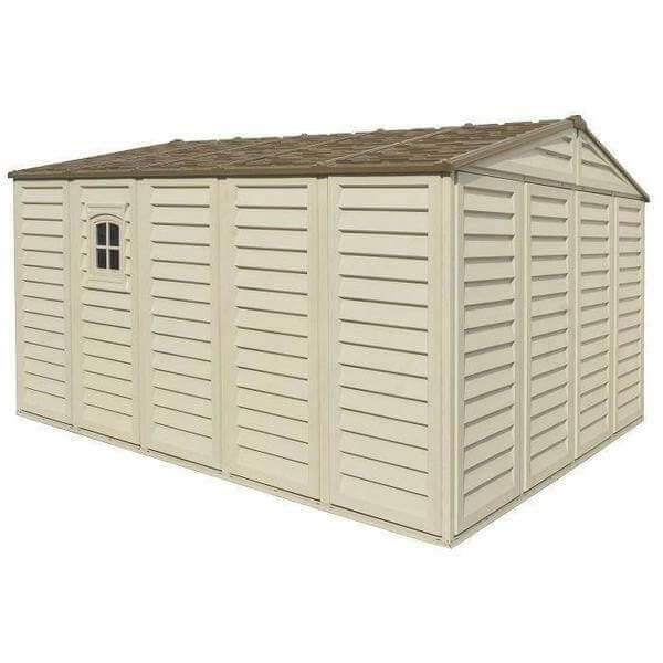 Duramax 10.5 x 13 ft Woodbridge Vinyl Plus Shed with Foundation 40234