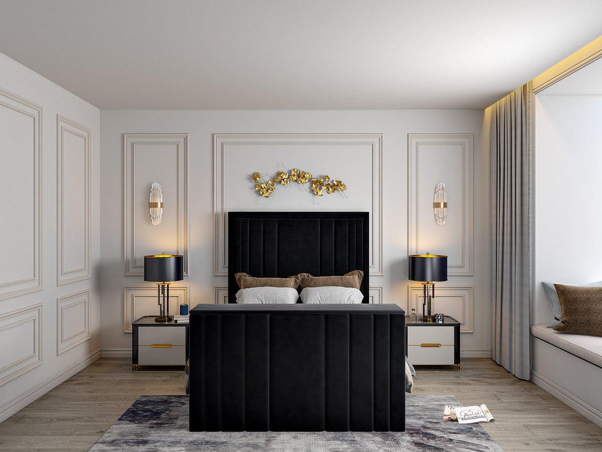 Fordingbridge Upholstered Soft Velvet Tv Bespoke Bed Frame