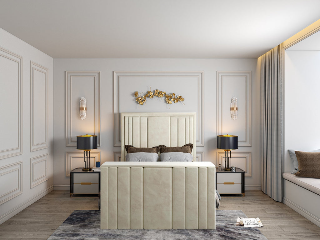 Fordingbridge Upholstered Soft Velvet Tv Bespoke Bed Frame