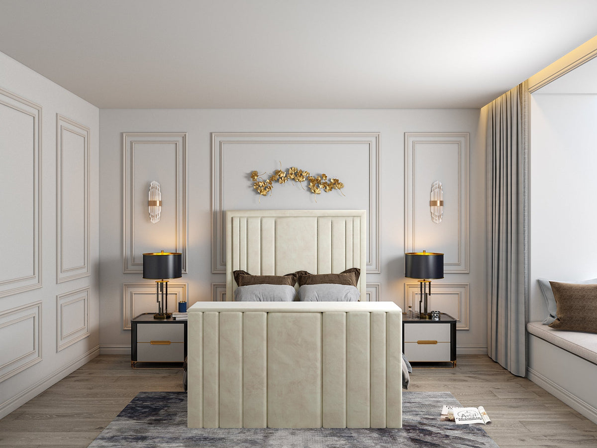 Fordingbridge Upholstered Soft Velvet Tv Bespoke Bed Frame
