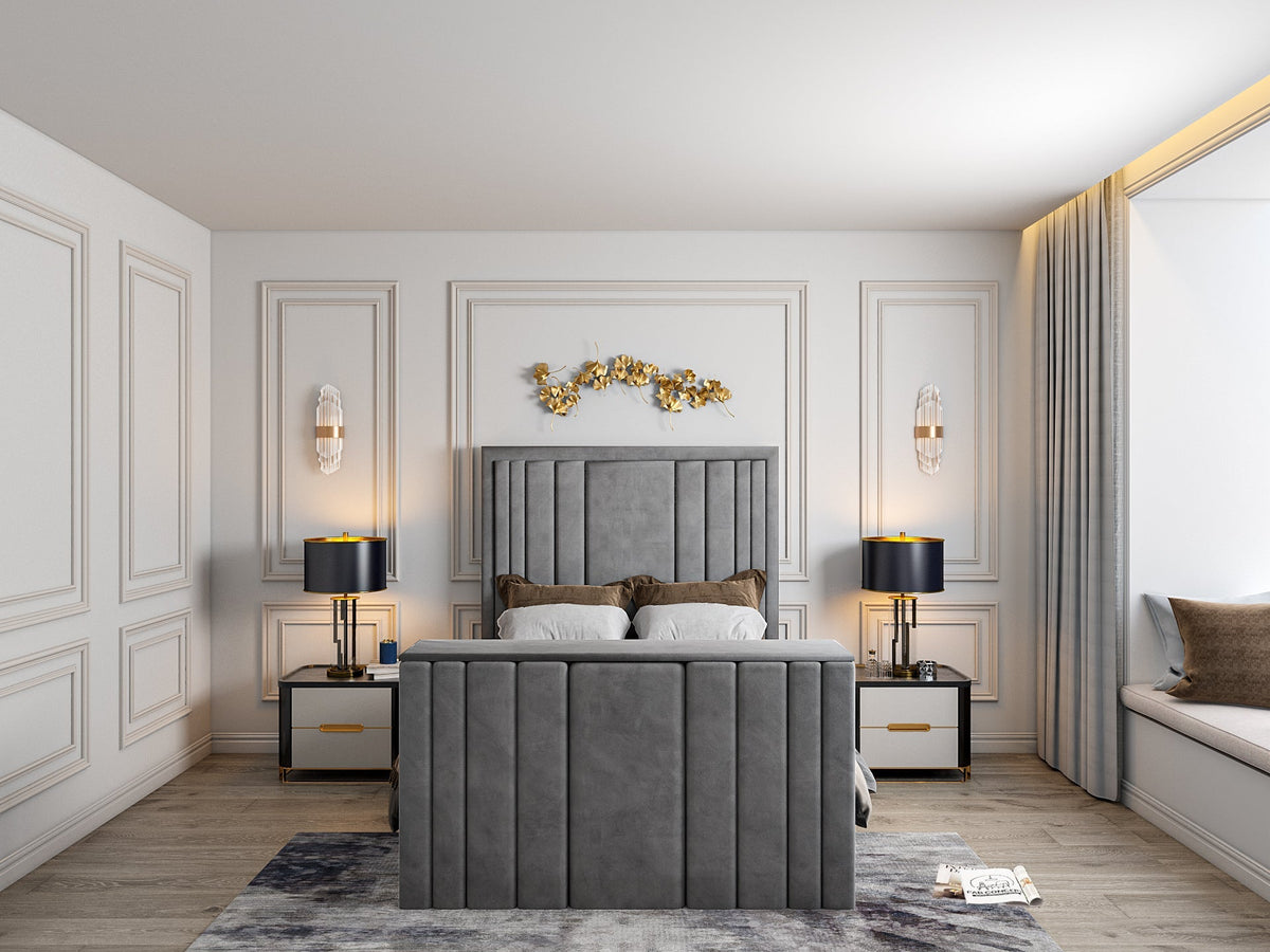 Fordingbridge Upholstered Soft Velvet Tv Bespoke Bed Frame