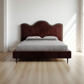 Wave Crest Wooden Bed Frame - King