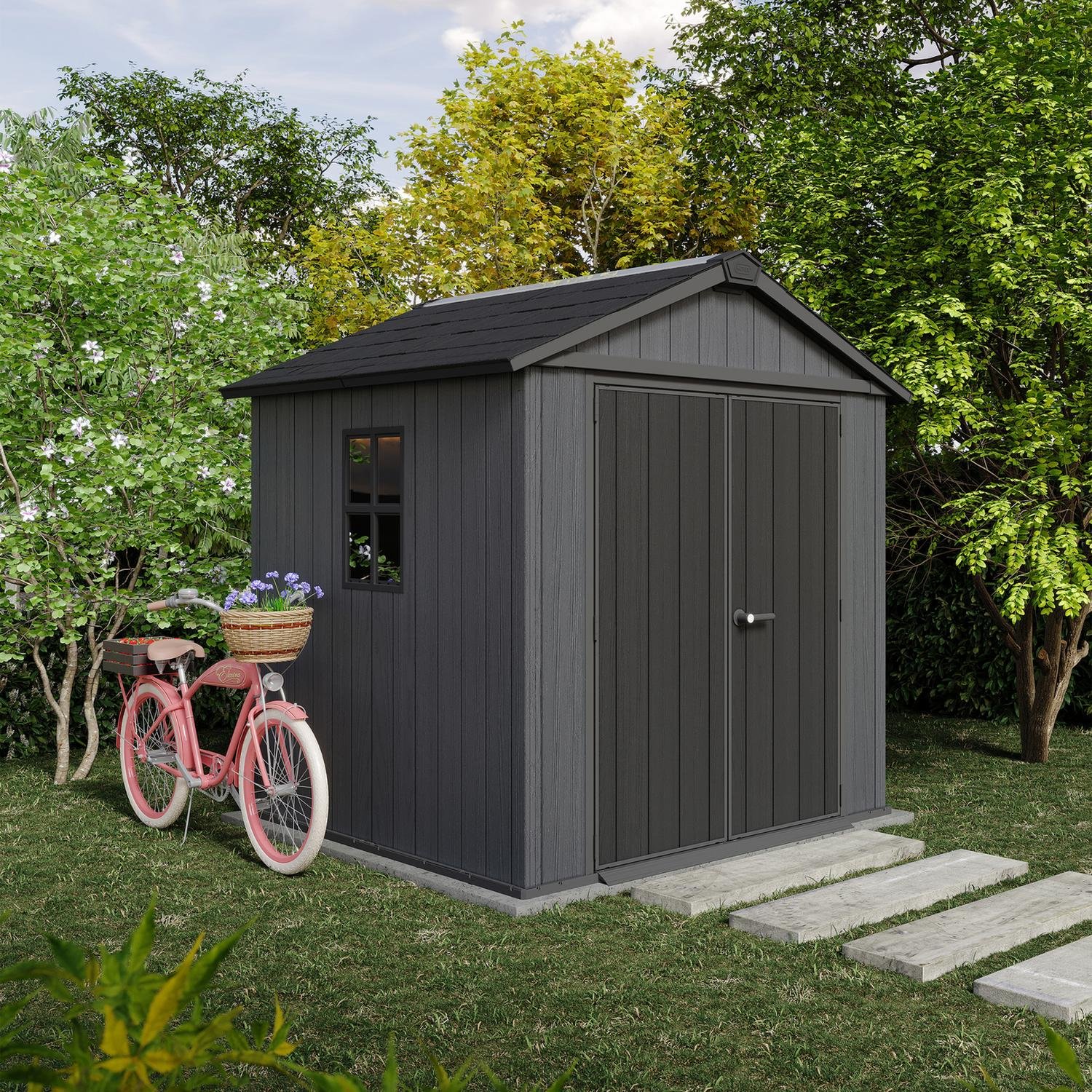 Keter Newton Plus resin shed detail