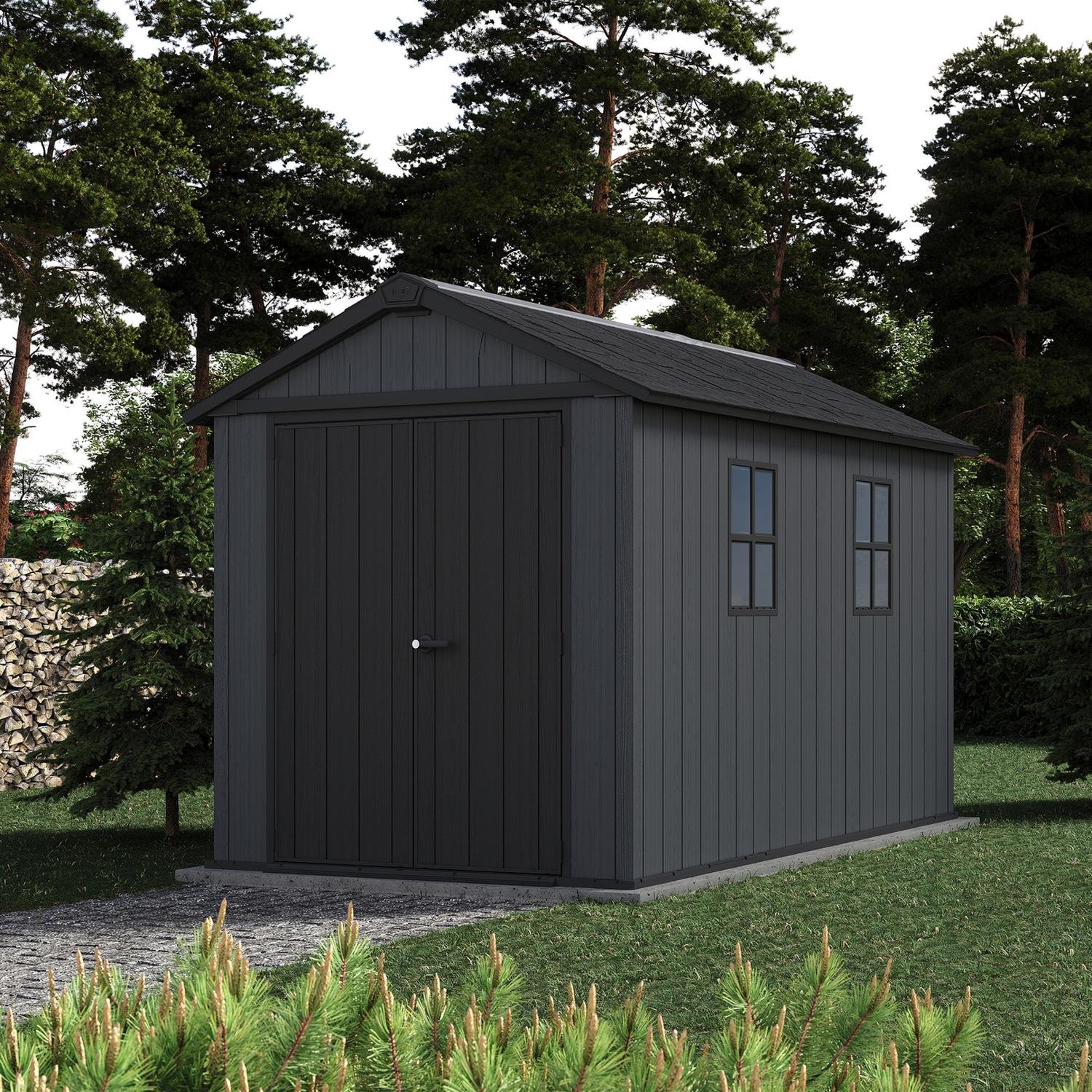 Keter Newton Plus resin shed roof detail