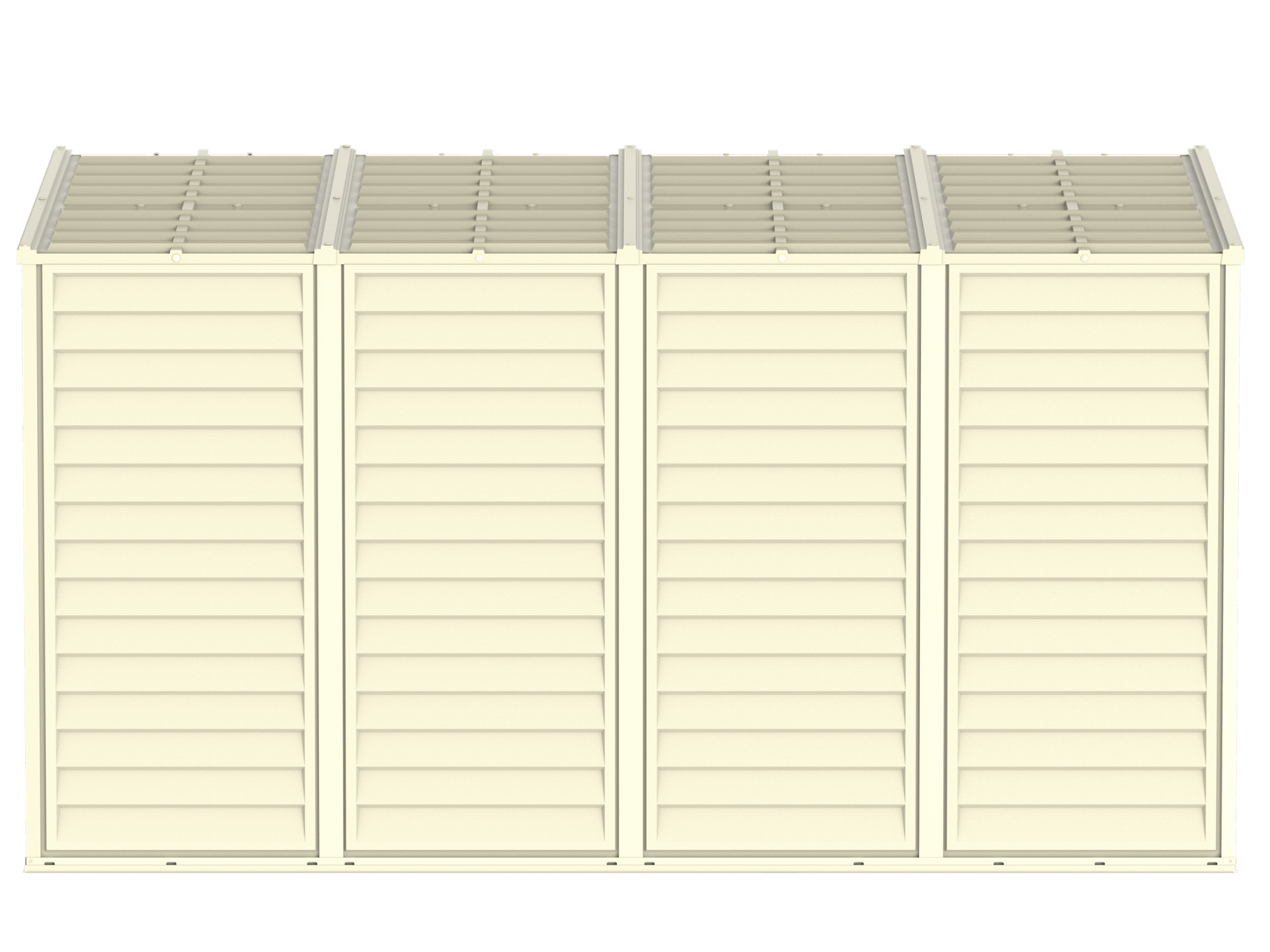Side view of the SideMate lean-to roof