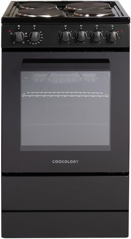 Freestanding Electric Cooker 62L 50cm Black