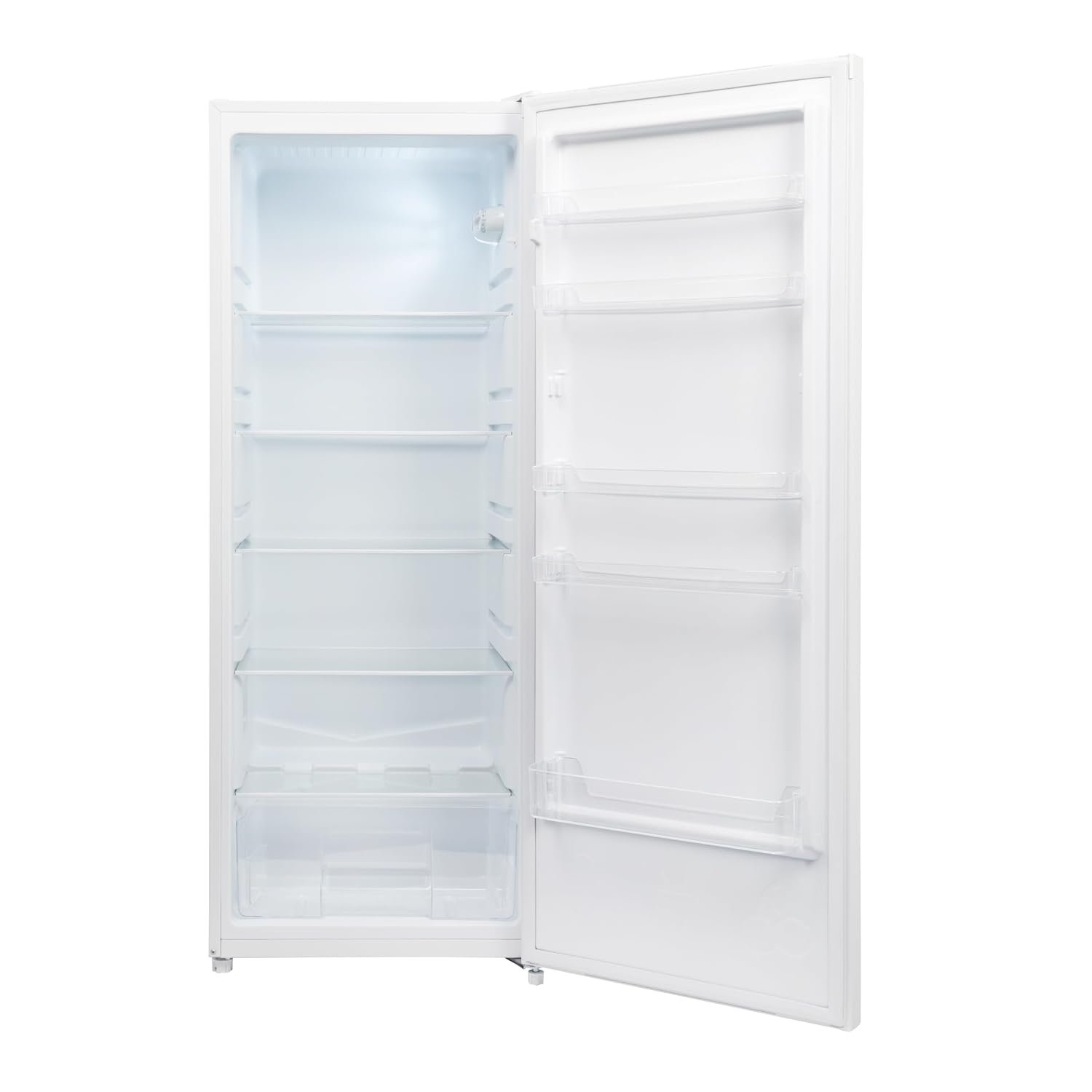 Larder fridge with door open