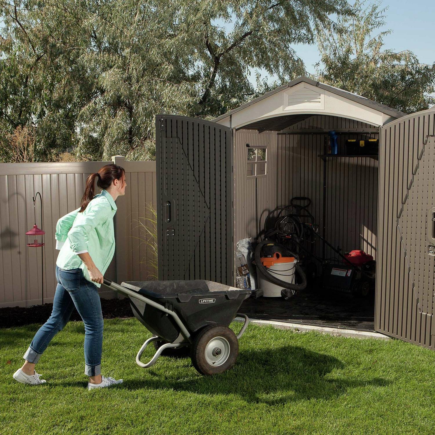 Lifetime Outdoor Storage Shed 7 × 7 ft