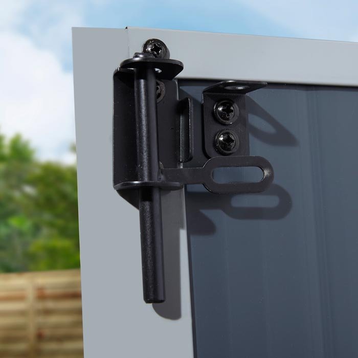 Rowlinson Airevale Apex Plastic Shed 8'x6' - Dark Grey - Image 15
