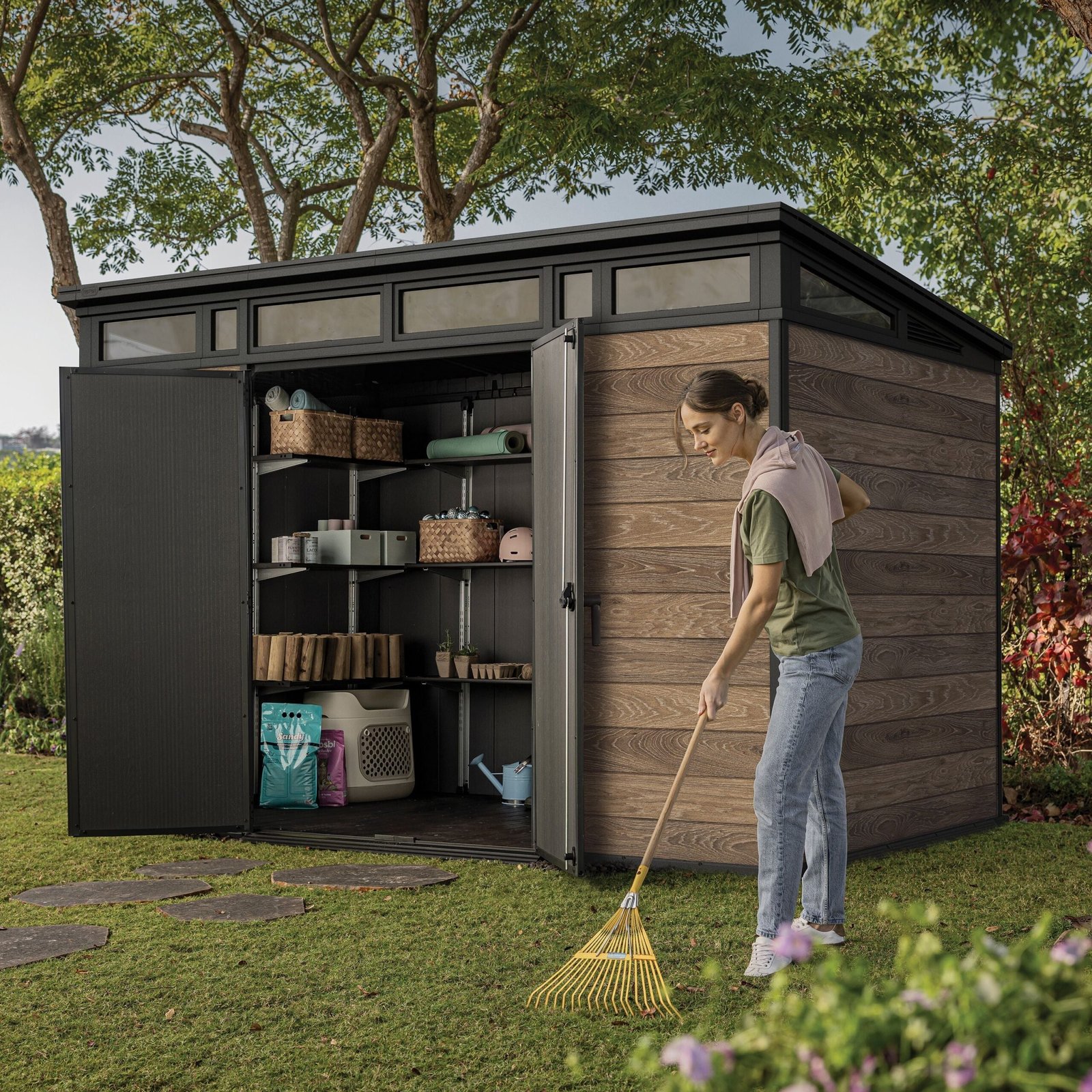 Keter Signature two-door shed with floor